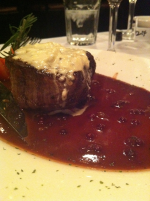 Filet Mignon with Gorgonzola