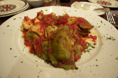Agnolotti Carciofini-Aritchoke and spinach