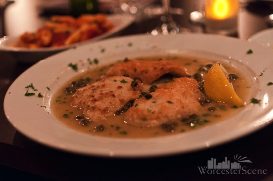 Chicken piccata at Caffe Espresso Trattoria