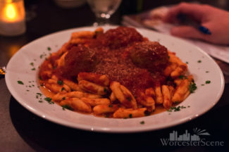 Pasta with meatballs