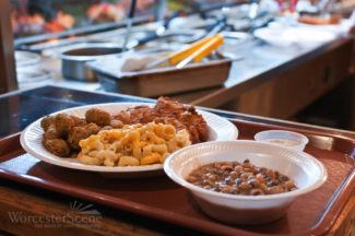 Fried Chicken, Mac and Cheese, and Black Eyed Peas