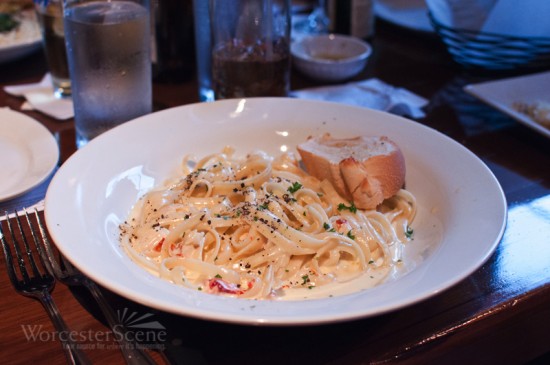 Fettuccini Alfred with lobster
