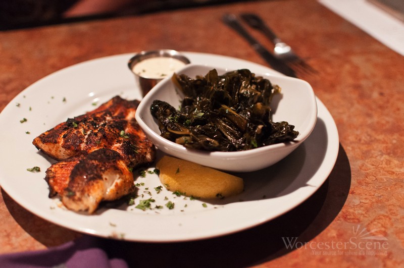 Blackened Catfish with Braised Greens