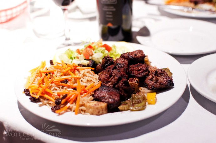 Lamb Kebab from Pomir Grill on Shrewsbury Street in Worcester