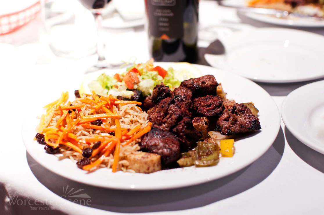 Lamb Kebab from Pomir Grill on Shrewsbury Street in Worcester
