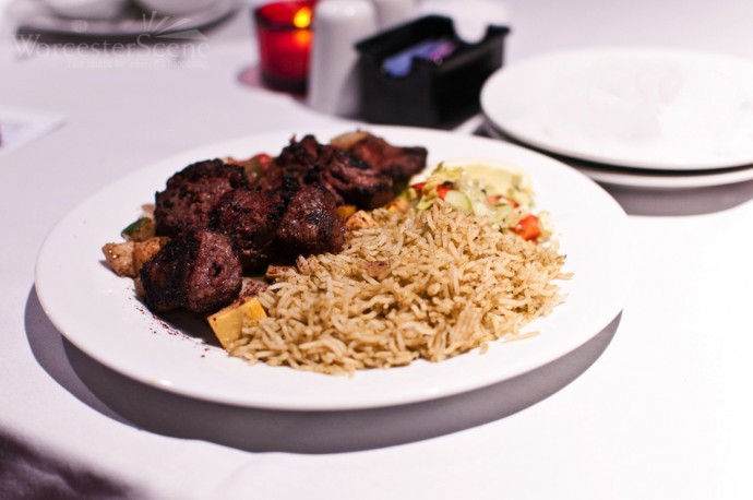 Lamb Kebab from Pomir Grill on Shrewsbury Street in Worcester