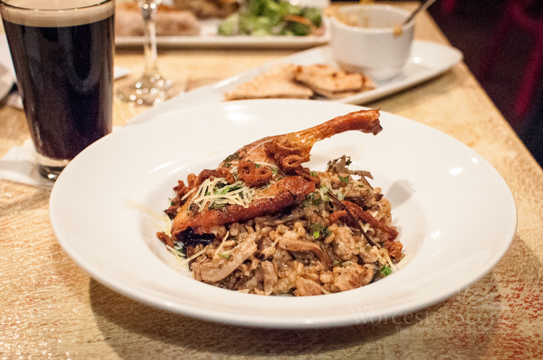 Duck Farrotto from Flying Rhino on Shrewsbury Street in Worcester, MA