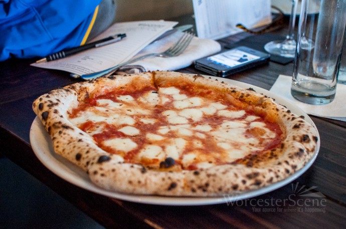 Fior de Latte Pizza from Volturno on Shrewsbury Street in Worcester, MA