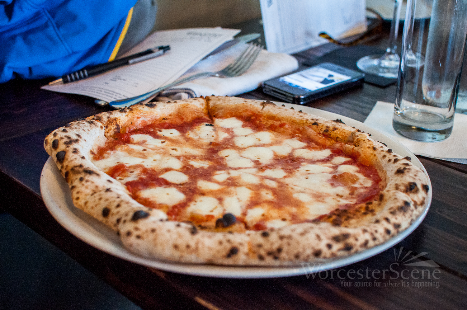Fior de Latte Pizza from Volturno on Shrewsbury Street in Worcester, MA