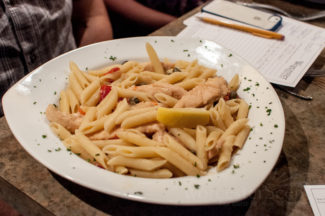 Chicken Piccata from La Scala on Shrewsbury Street in Worcester, MA