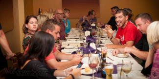 Worcester Foodies enjoying the function room in August 2013.