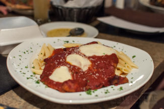 Veal Parmigiana from La Scala on Shrewsbury Street in Worcester, MA