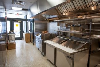 The future kitchen to the extended Armsby Abbey