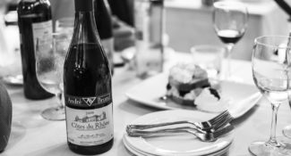 Equal Time is spent on choosing the right wines to accompany each dish.