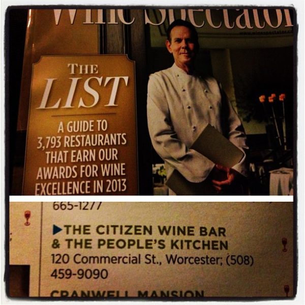 The Citizen listed in Wine Spectator Magazine