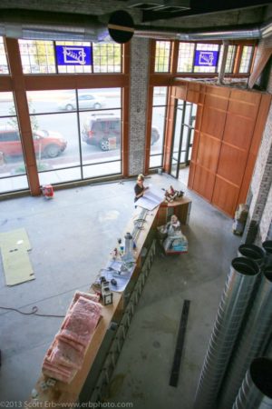 Sweet during the renovations of the new space; anticipating an October opening.