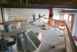 Sweet during the renovations of the new space; anticipating an October opening.