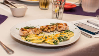 Grilled Chicken and Ravioli from Joey’s Bar and Grill on Chandler Street in Worcester, MA