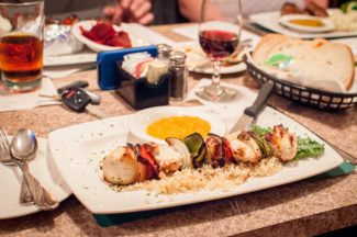 Chicken Kabob from Wexford House on Shrewsbury Street in Worcester, MA