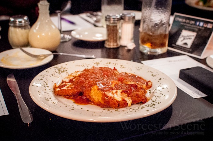 Chicken Parmesan from Blackstone Bistro in Worcester, MA