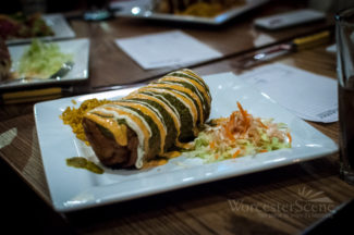 Shredded BBQ Duck Confit Chimichanga from Mezcal Tequila Cantina on Major Taylor Boulevard in Worcester, MA