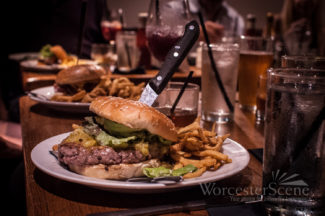 Burgers ready to be consumed.
