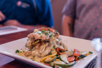 Chicken Vegetable Stack from Livia's Dish on Main Street in Worcester, MA