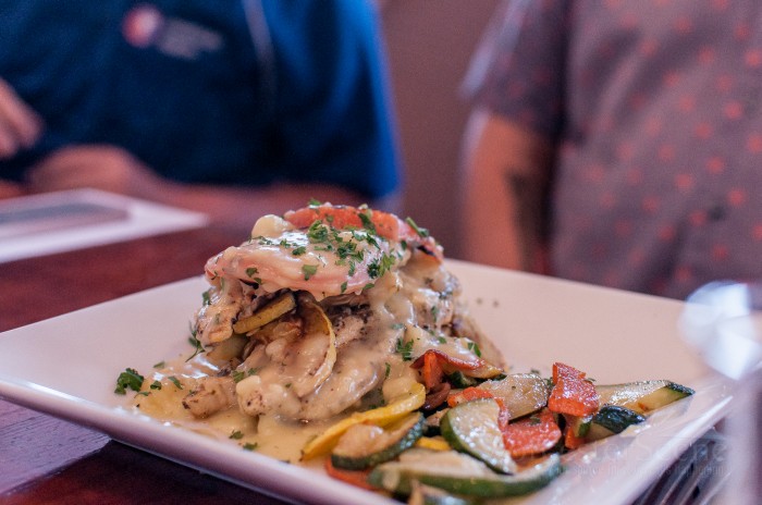 Chicken Vegetable Stack from Livia's Dish on Main Street in Worcester, MA