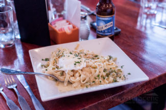 Fettuccine Tossed with Fresh Parmesan from Livia's Dish on Main Street in Worcester, MA