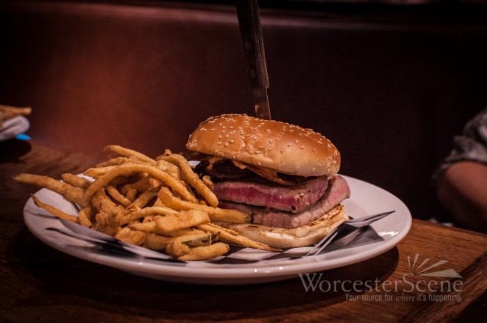 Ahi Burger from The Fix on Shrewsbury Street in Worcester, MA