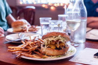 Burger Special at Livia's Dish on Main Street in Worcester, MA