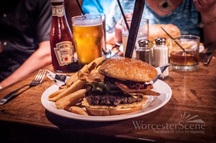 Crunchy Burger from The Fix on Shrewsbury Street in Worcester, MA