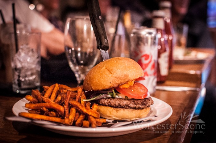 Lamb Burger Special from The Fix on Shrewsbury Street in Worcester, MA