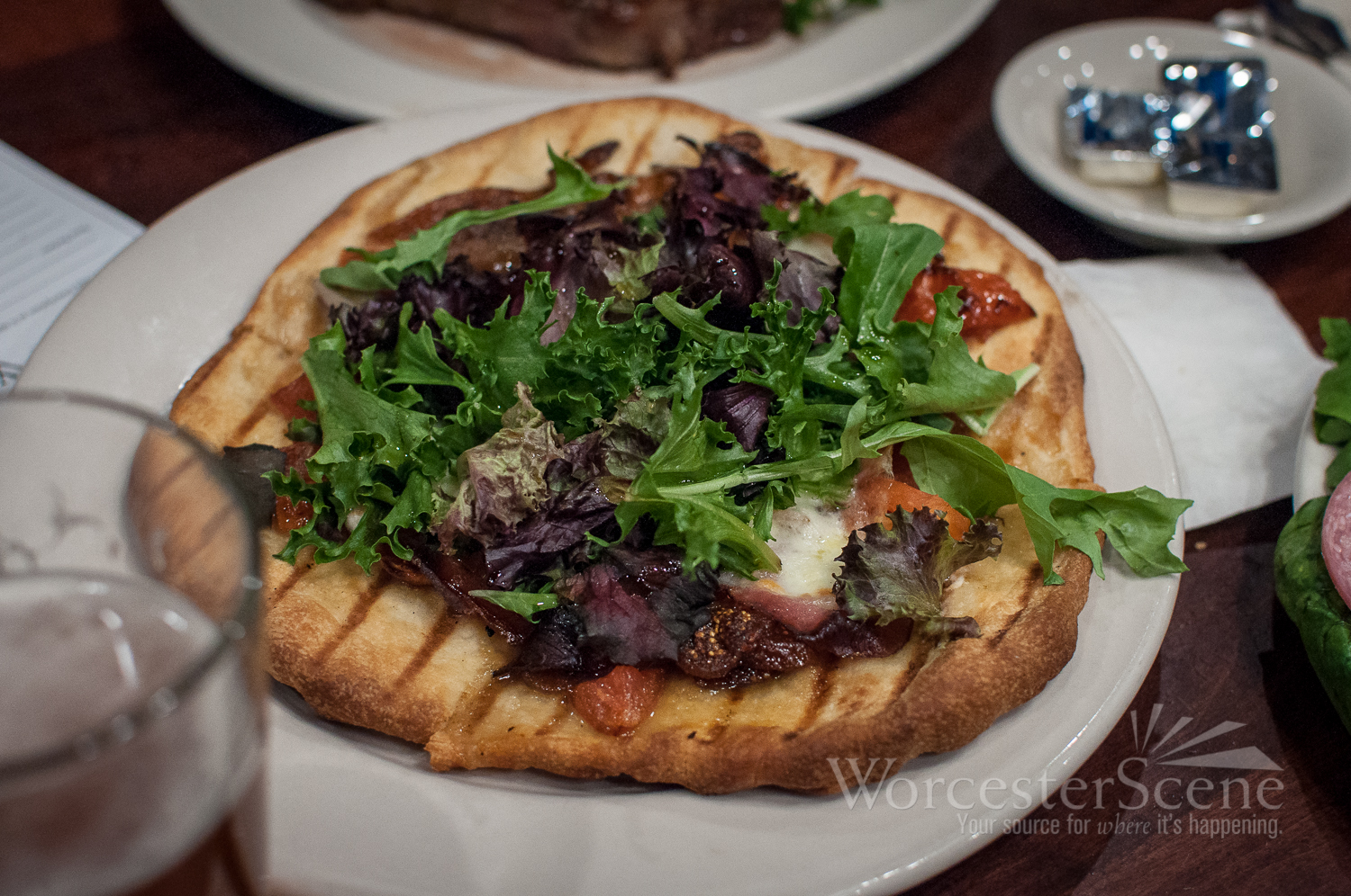 Grilled Gourmet Pizza from Dino's on Lord Street in Worcester, MA