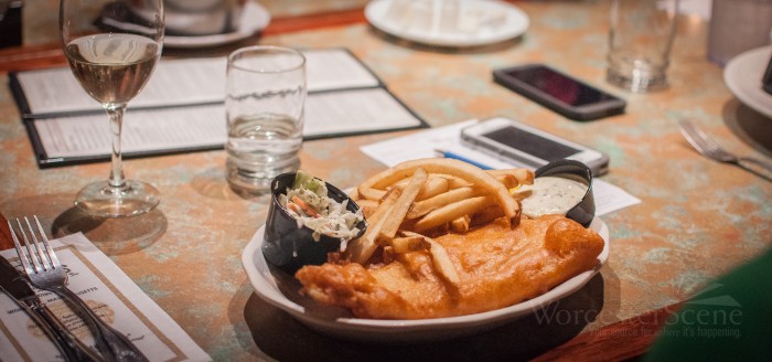 Fish and chips from O'Connor's on West Boylston Street in Worcester, MA