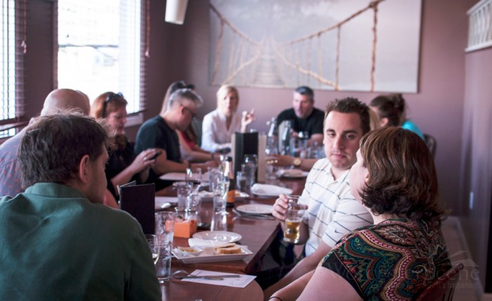 Worcester Foodies enjoying a meal at Livia's Dish