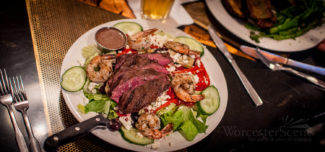 Mediterranean Salad from Brew City on Shrewsbury Street in Worcester, MA