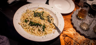 Pasta with Blue crab from Brew City on Shrewsbury Street in Worcester, MA