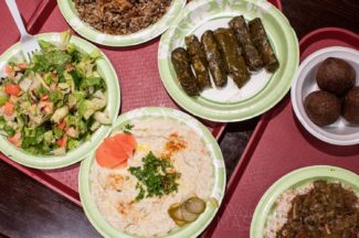 Middle Eastern food from Bay State Shawarma & Grill on Water Street in Worcester, MA