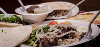 Beef Shawarma from Bay State on Water Street in Worcester, MA