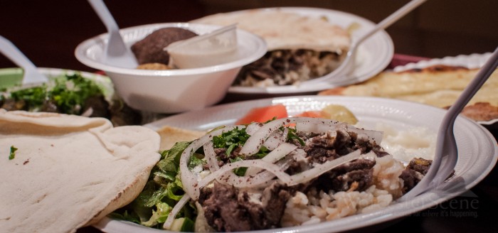 Beef Shawarma from Bay State on Water Street in Worcester, MA
