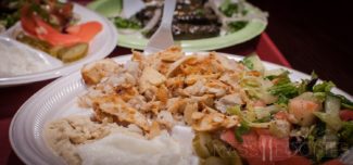 Chicken Shawarma Plate from Bay Side on Water Street in Worcester, MA