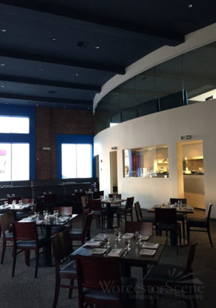 The Dining Room at The Urban Kitchen and Bar on Shrewsbury Street in Worcester, MA