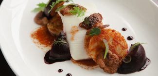 POACHED HALIBUT from The Urban on Shrewsbury Street in Worcester