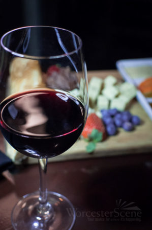 A glass of José Maria da Fonseca Periquita Reserva