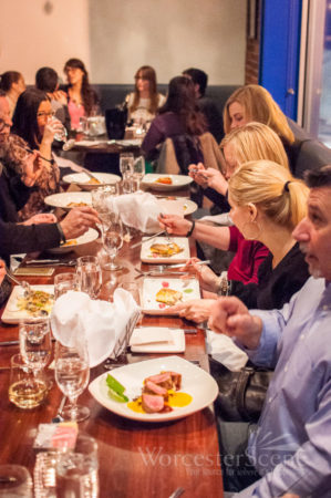 Worcester Foodies enjoying Chef Bowser's Menu