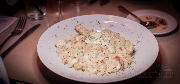 Chicken Gorgonzola from Chioda’s Trattoria on Franklin Street in Worcester, MA