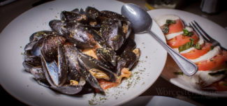 Sautéed Mussels from Chioda's Trattoria on Franklin Street in Worcester