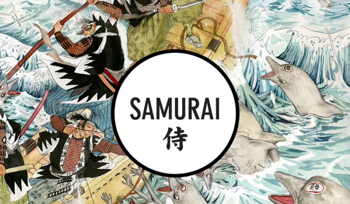 Samurai! on display at Worcester Art Museum with guest curator Eric Nakamura, editor and founder of Giant Robot Magazine.
