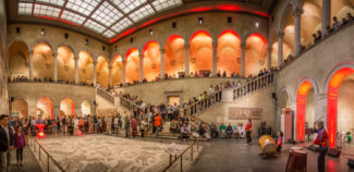 The Renaissance Court will be transformed into a social setting for after dinner with live band and bar.